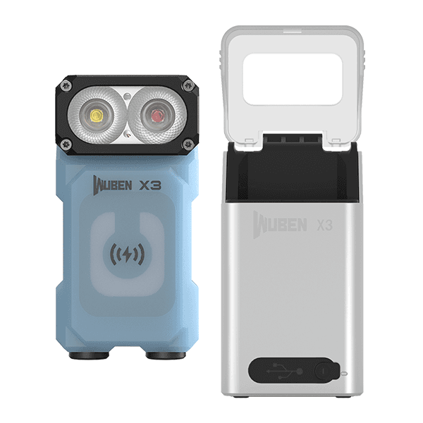 Светодиодный фонарь Wuben X3 Blue Pro — фото 2