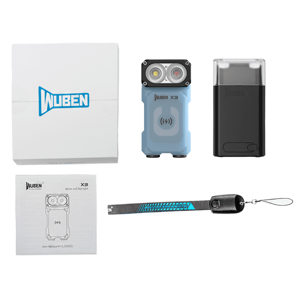 Светодиодный фонарь Wuben X3 Blue Pro — фото 5