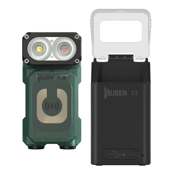 Светодиодный фонарь Wuben X3 Green Pro — фото 4
