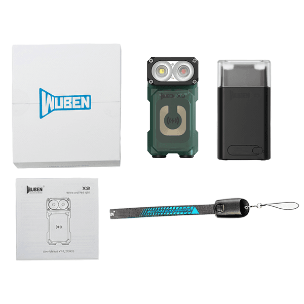 Светодиодный фонарь Wuben X3 Green Pro — фото 5