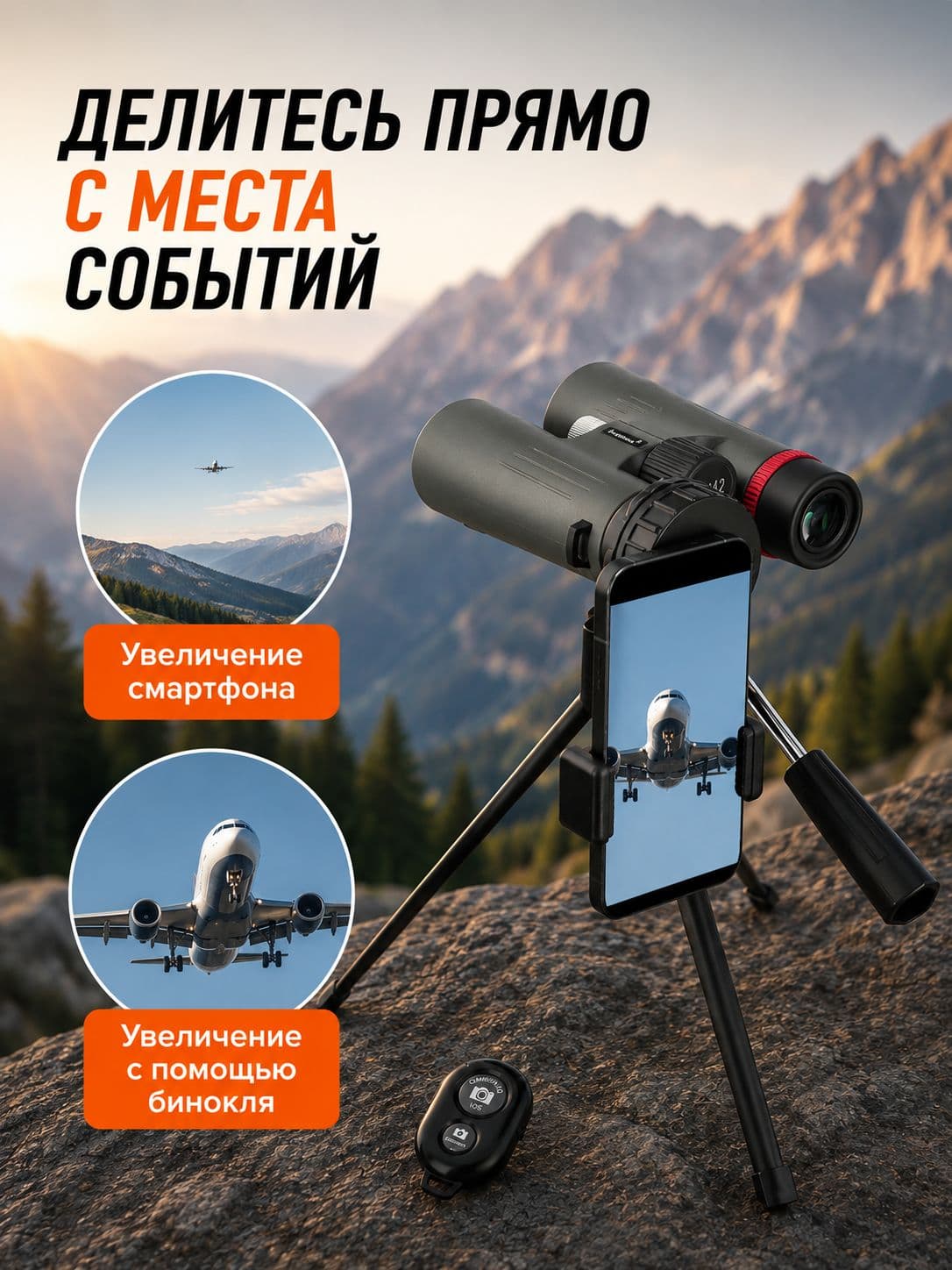 Фотобинокль Levenhuk Kelvin Snap 8x42 — фото 8