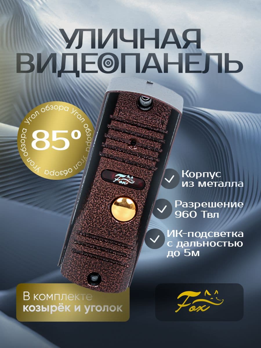 Панель Fox FX-CP8 4-х проводная уличная