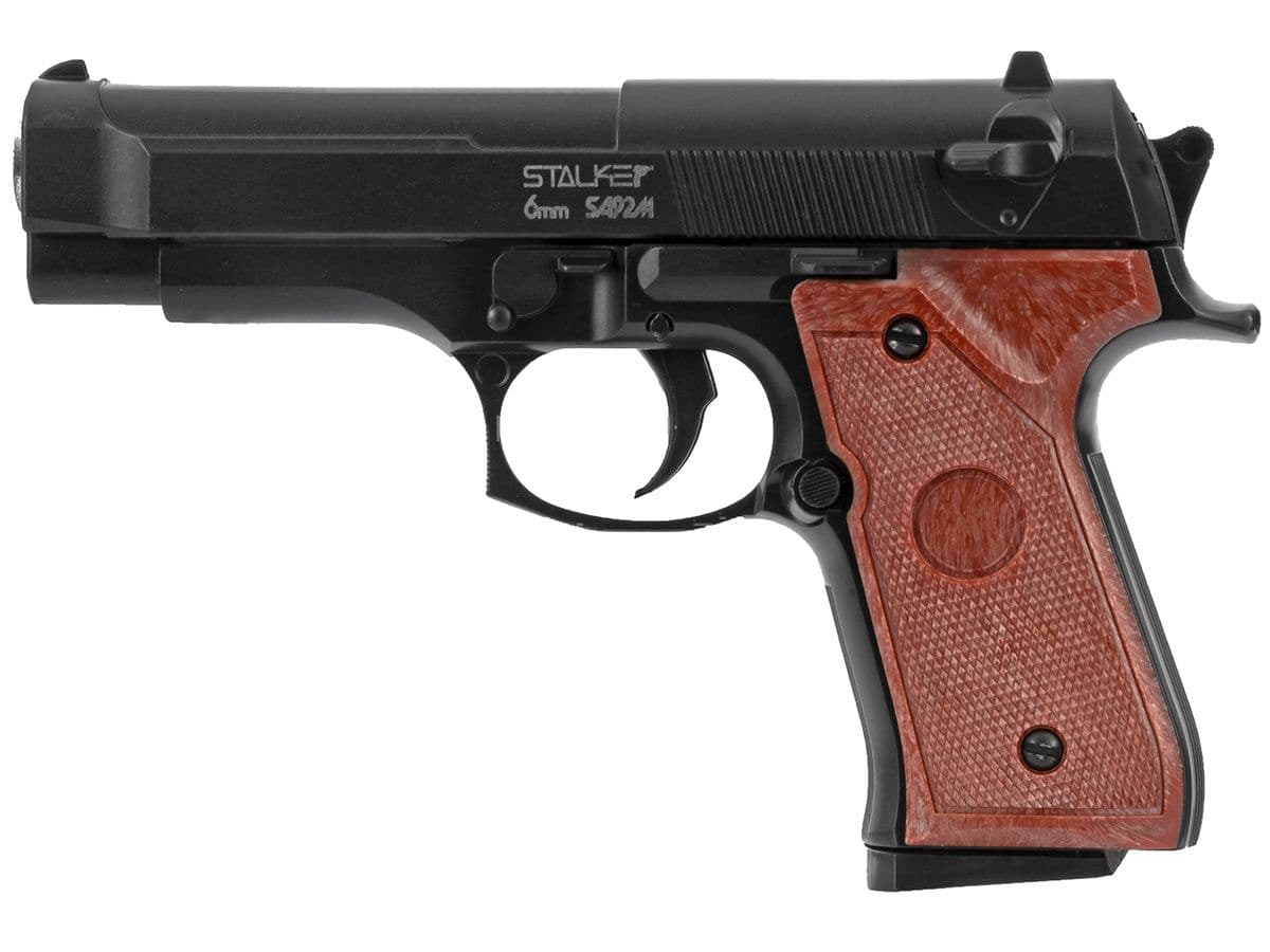 Пистолет пневматический Stalker SA92M Spring (Beretta 92), мини, к.6мм