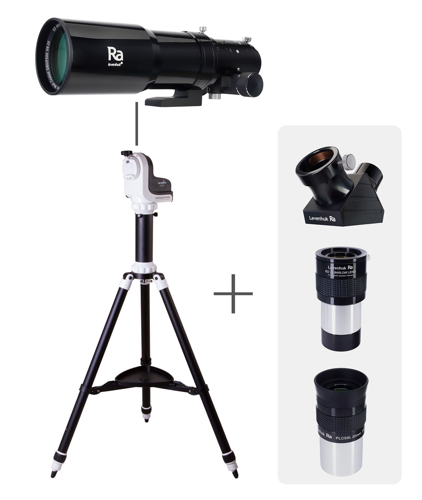 Телескоп Levenhuk Ra R80 ED Doublet Kit двухлинзовый рефрактор-апохромат