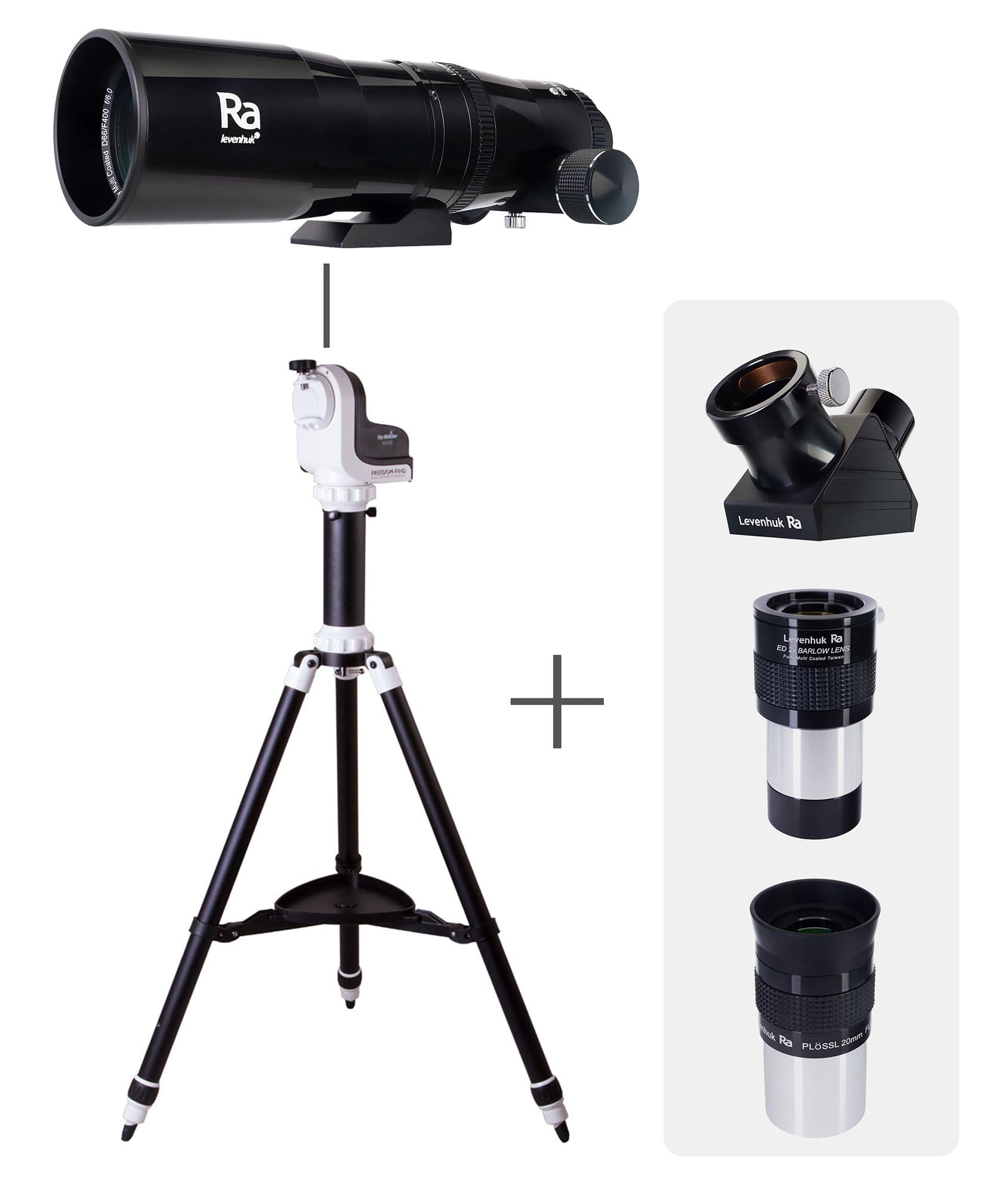 Телескоп Levenhuk Ra R66 ED Doublet Black Kit двухлинзовый рефрактор-апохромат