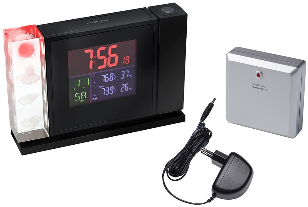 Часы Bresser MyTime Crystal P с цветным дисплеем и проектором