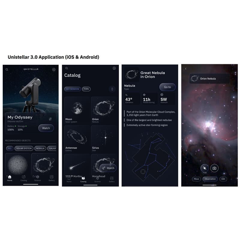 Цифровой смарт-телескоп Unistellar Odyssey Pro в комплекте с рюкзаком — фото 7