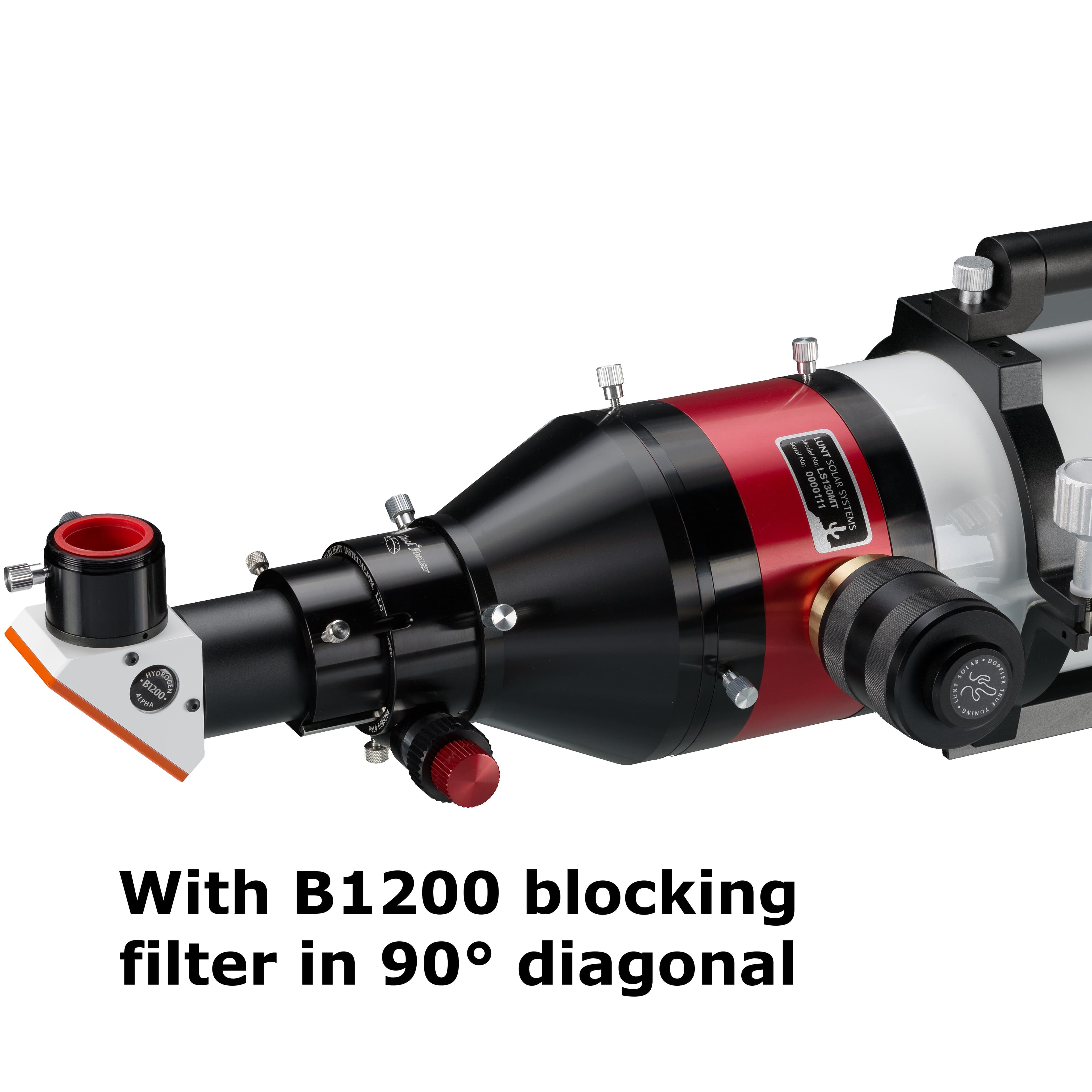 Солнечный телескоп LUNT LS130MT, B1200 со съемным солнечным фильтром — фото 2