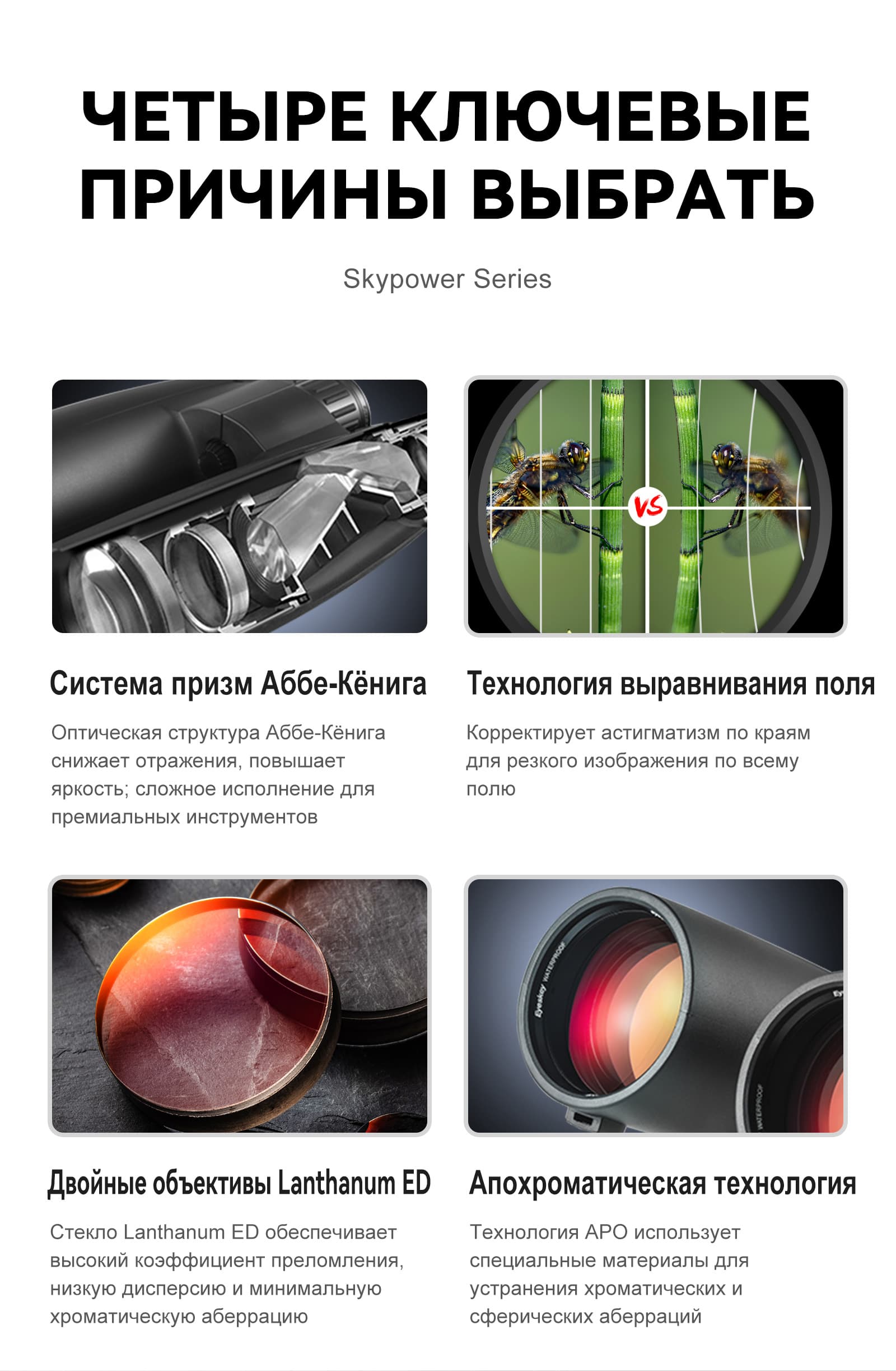 Бинокль Eyeskey SkyPower Flat-Field ED-15x56 — фото 22