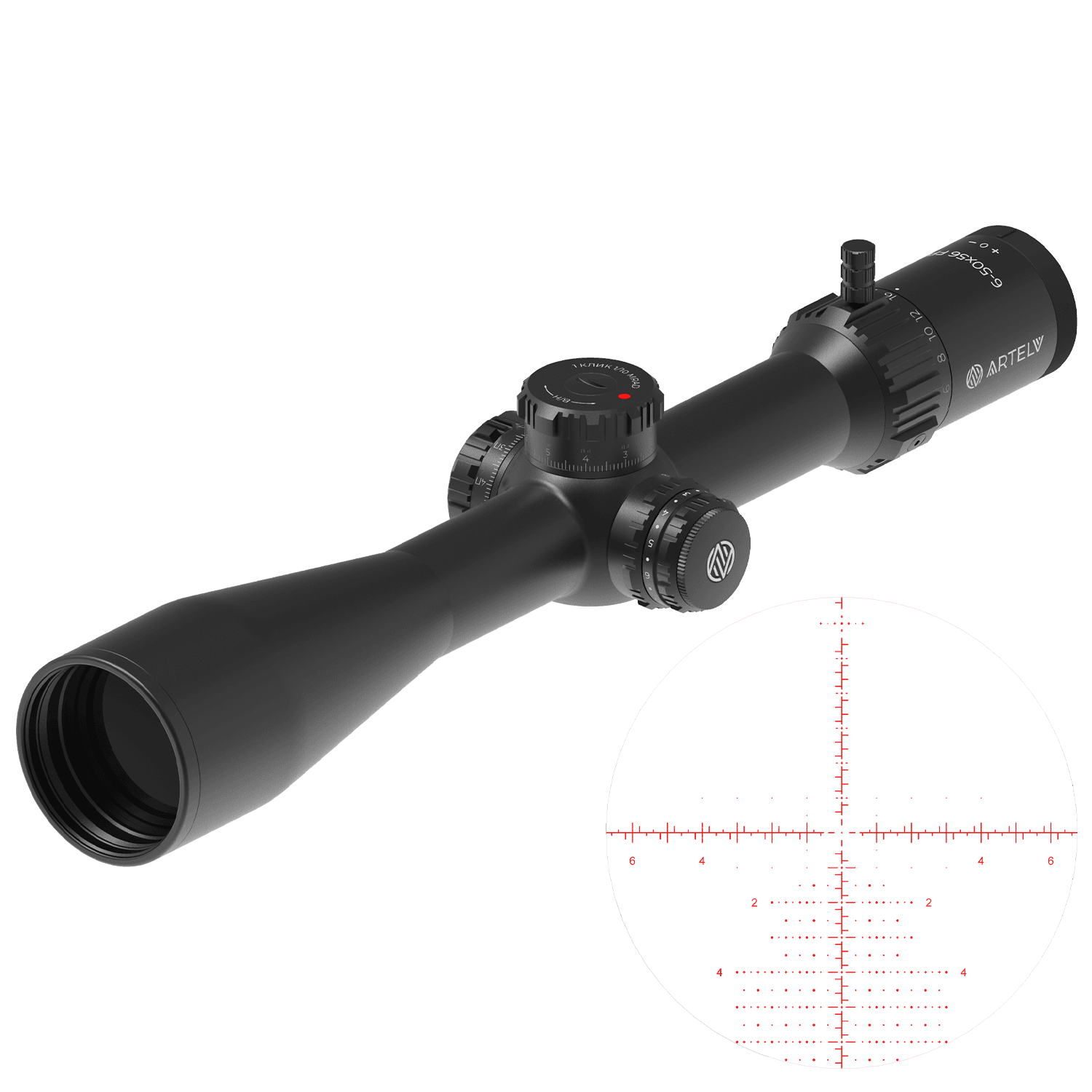 Оптический прицел Artelv LRS 6-50x56 FFP 34мм